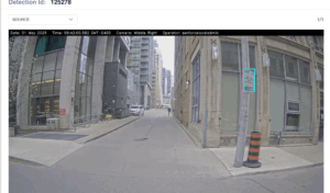 Digitised curb data map for Toronto Parking Authority
